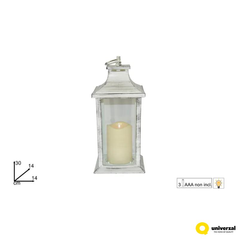 FENJER DEKORATIVNI BELI 30X14X14CM CM002469 