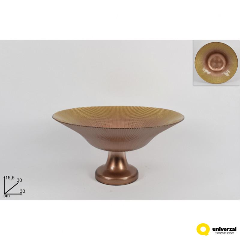 ČINIJA DEKORATIVNA 30CM BRAON-ZLATNA CM003370L 