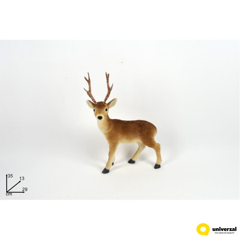 NOVOGODIŠNJA FIGURA JELEN 35CM GLITER PA000510 
