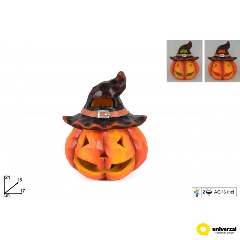 BUNDEVA DEKORATIVNA 21CM SA LAMPOM HALLOWEEN RO00904 