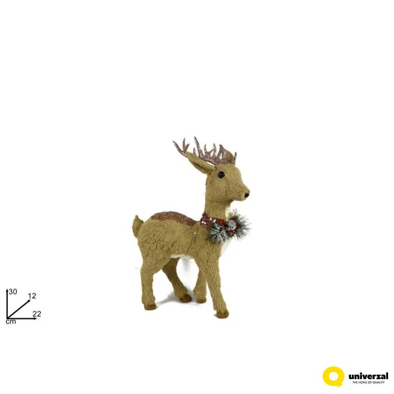 NOVOGODIŠNJA FIGURA JELEN 30CM MI008113E 