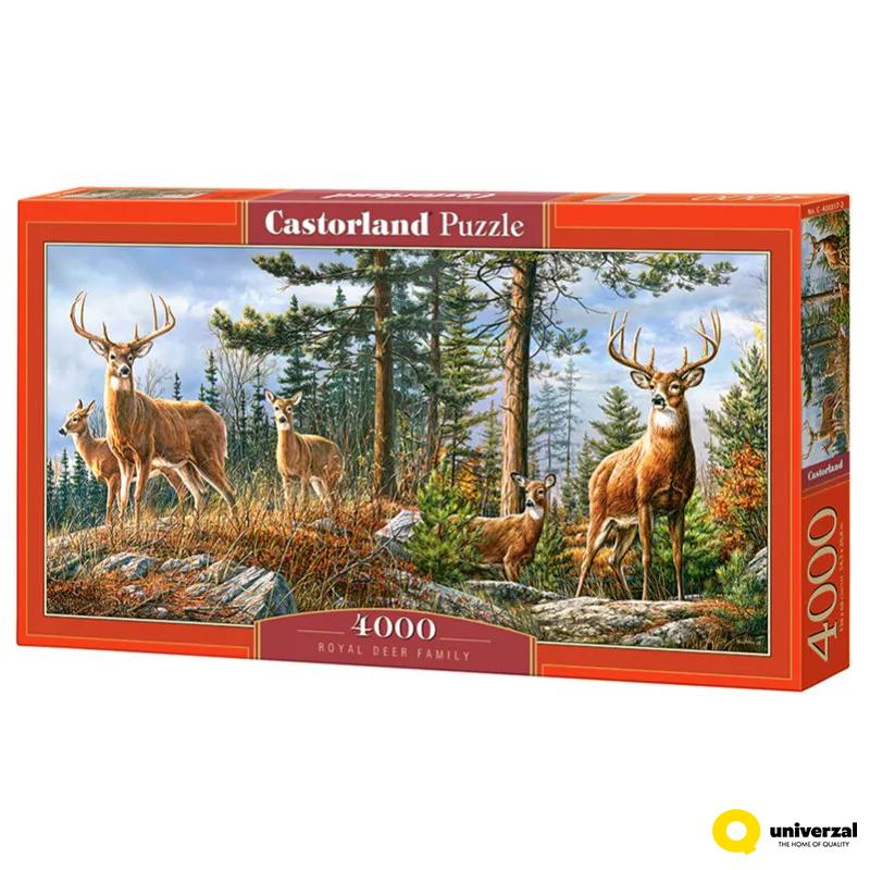 PUZZLE 4000 DELOVA C-400317-2 ROYAL DEER FAMILY CASTORLAND 