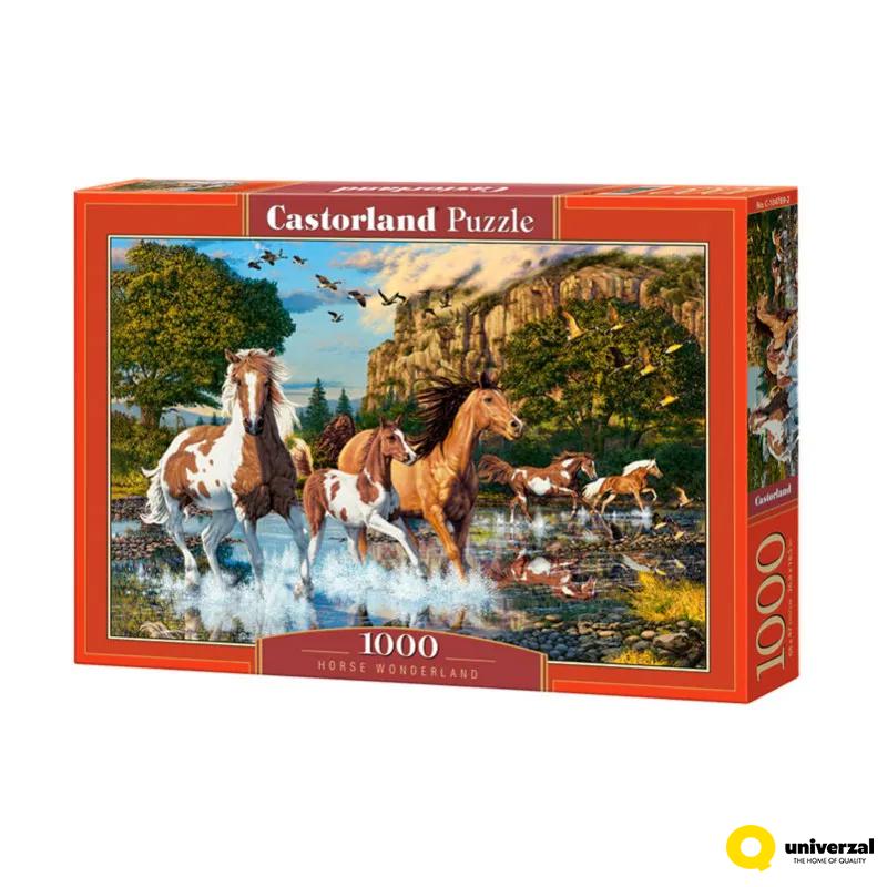 PUZZLE 1000 DELOVA C-104789-2 HORSE WONDERLAND CASTORLAND 