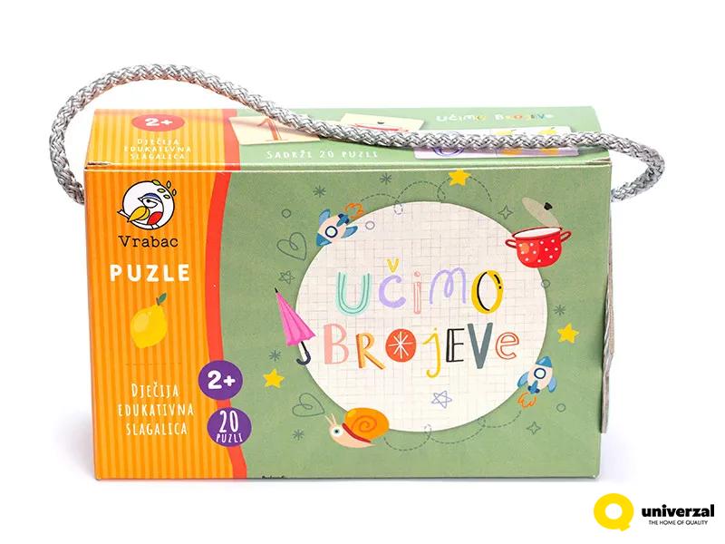 PUZZLE UČIMO BROJEVE ZA DECU TODDLER VRABAC 