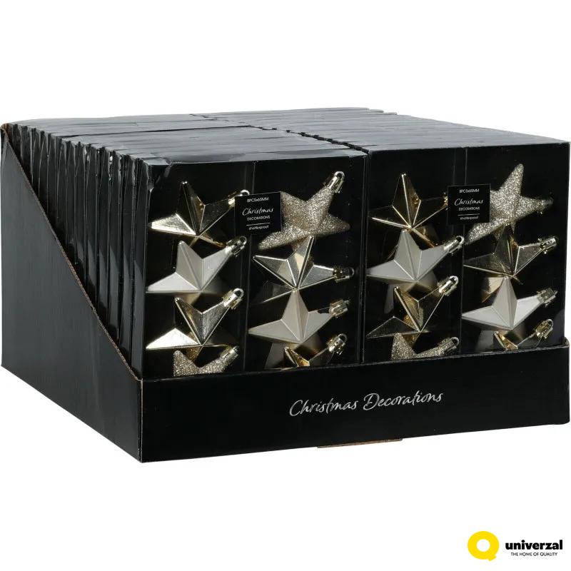 NOVOGODIŠNJI UKRAS ZVEZDA 6.5CM STAR LIGHT CAN219090 