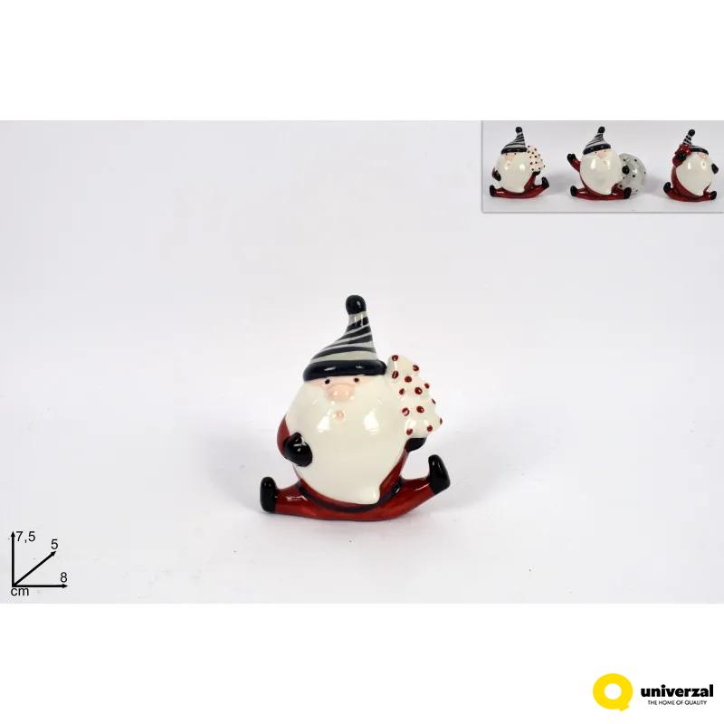 FIGURA NOVOGODIŠNJA DEDA MRAZ KERAMIČKI XNA21009701 