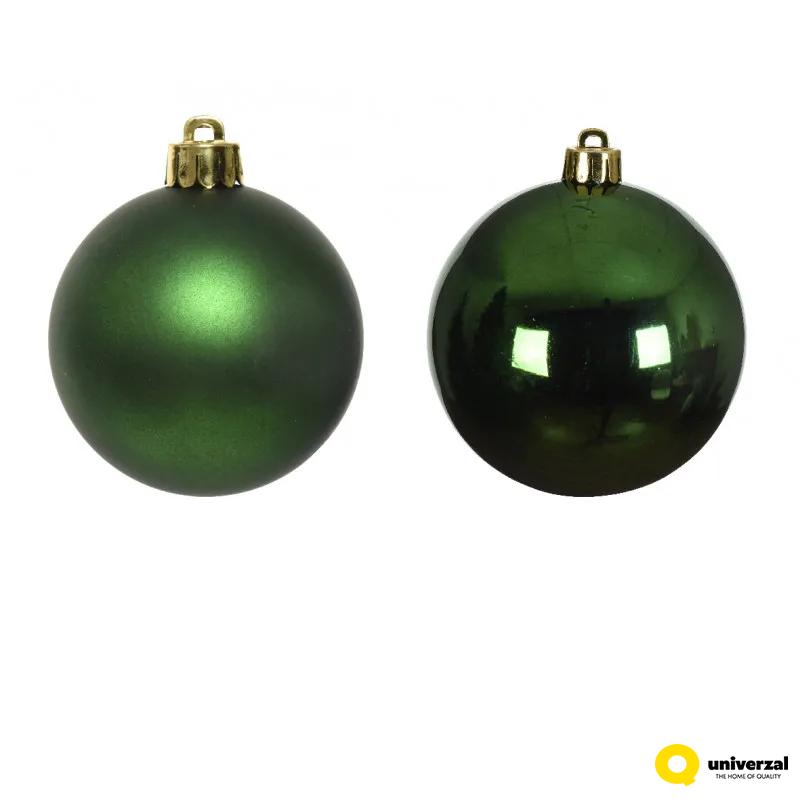 KUGLA NOVOGODIŠNJA 8CM 6/1 ZELENA 022157 
