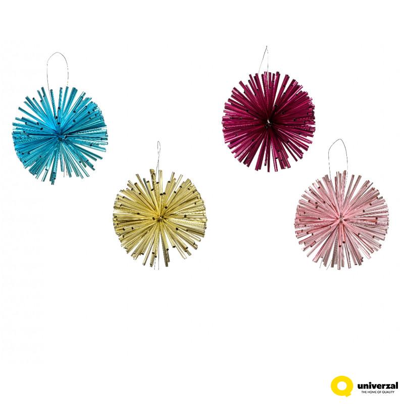 UKRAS NOVOGODIŠNJI ZA JELKU 8CM MIX 029476 