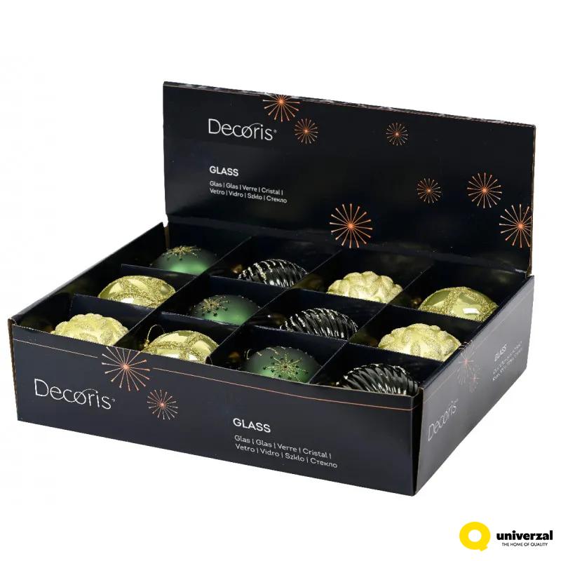 KUGLA NOVOGODIŠNJA 8CM ZELENA 062629 