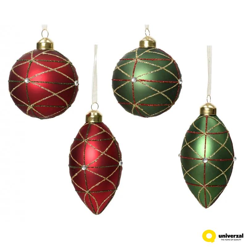 KUGLA NOVOGODIŠNJA 8CM MIX 070122 