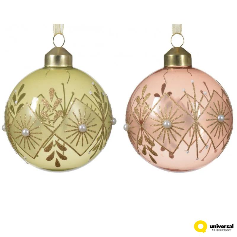 KUGLA NOVOGODIŠNJA 8CM MIX 070341 