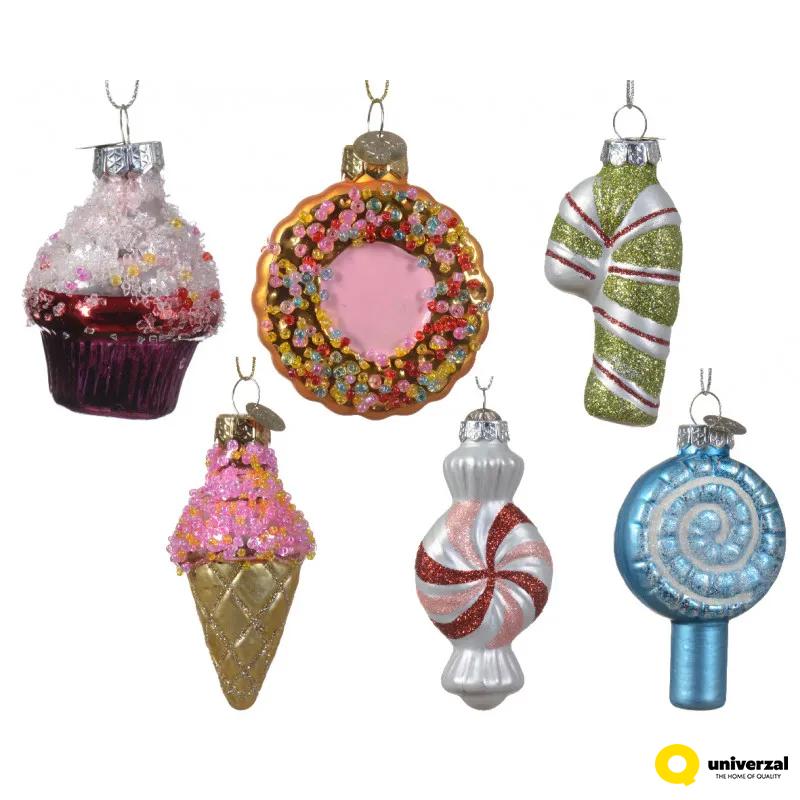 UKRAS NOVOGODIŠNJI STAKLENE FIGURE 7CM 120647 