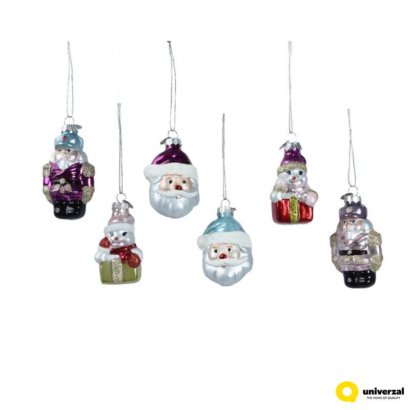 UKRAS NOVOGODIŠNJI STAKLENE FIGURE 7CM 120659 