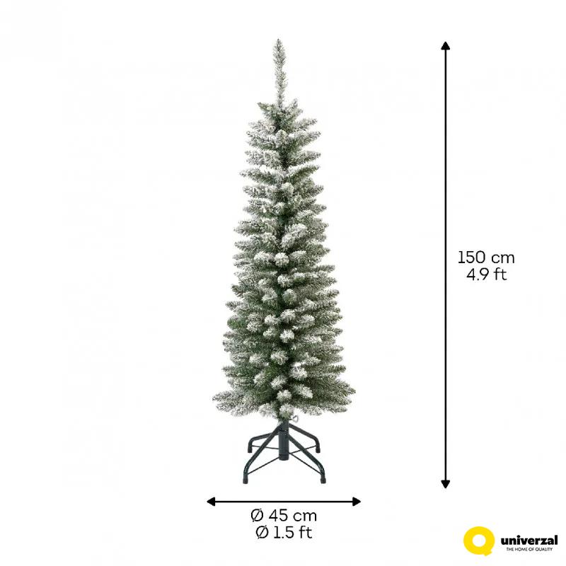 JELKA NOVOGODIŠNJA 150CM ZELENO BELA 684020 