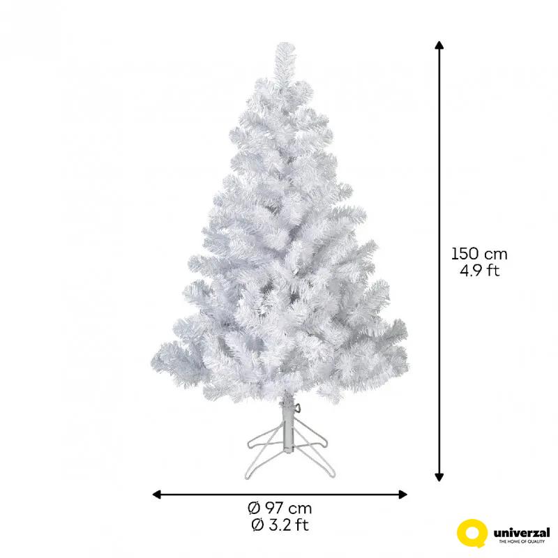 JELKA NOVOGODIŠNJA 150CM BELA 689660 