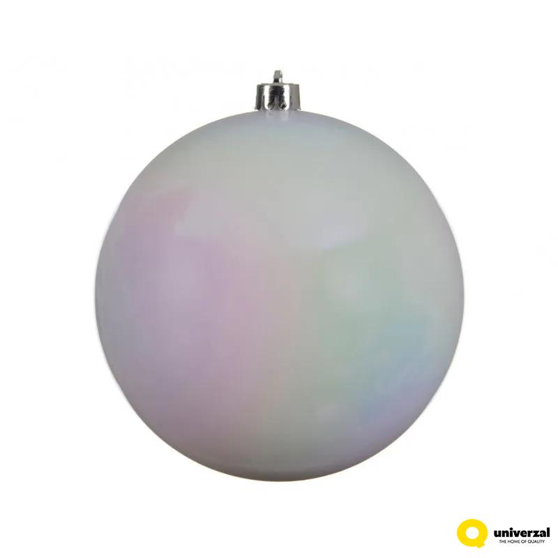 KUGLA NOVOGODIŠNJA 20CM BELA 022419 