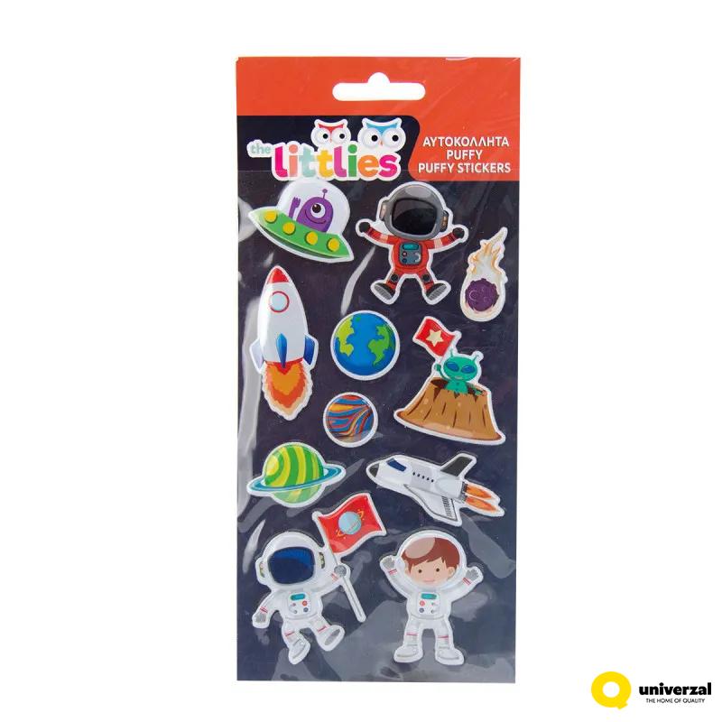 STIKERI PUFFY 10X22CM SPACE THE LITTLIES 000646921 
