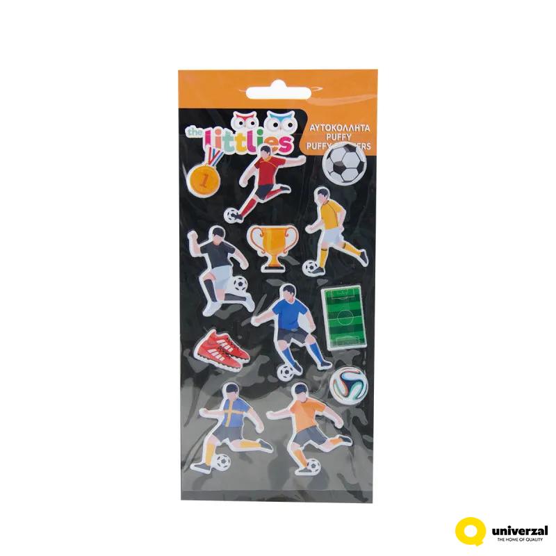 STIKERI PUFFY 10X22CM FOOTBALL THE LITTLIES 000646920 