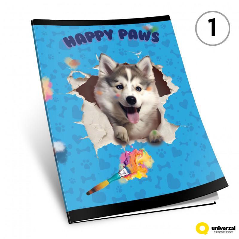 SVESKA A4 ČISTA 52L HAPPY PAWS 80g OCTOPUS UNL-2153 