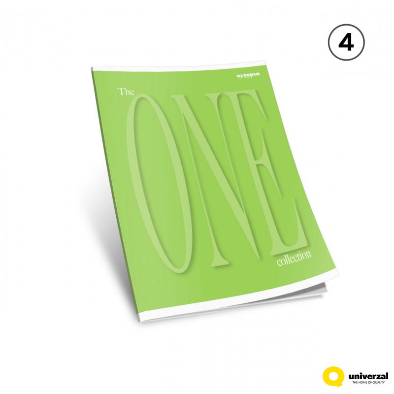 SVESKA A5 DIKTO 52L THE ONE COLOR 80g OCTOPUS UNL-2143 