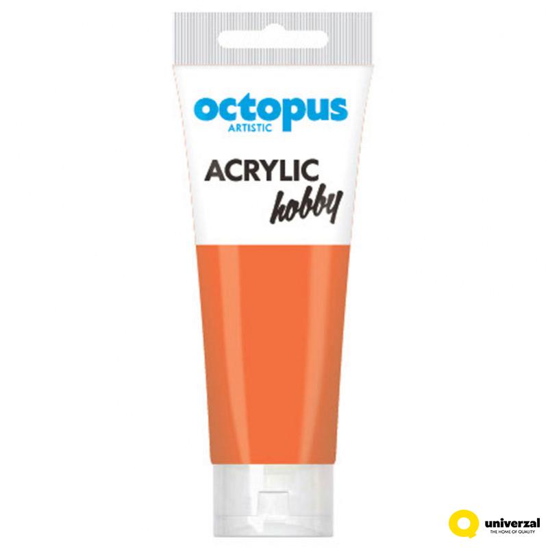 BOJA AKRILNA 75ML OCTOPUS HOBBY NEON ORANGE 162 UNL-2363 