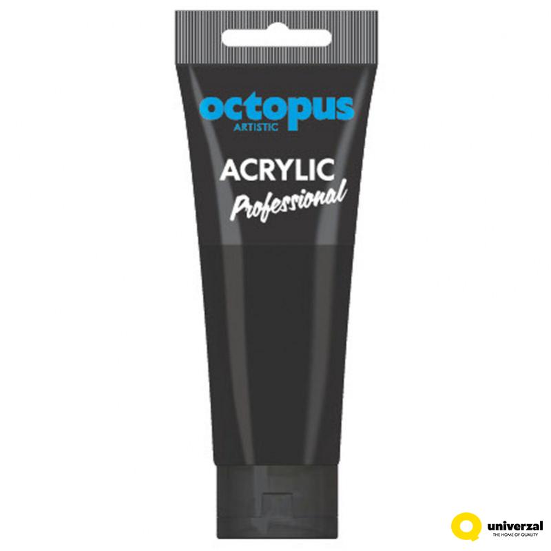 BOJA AKRILNA 75ML OCTOPUS PROFESSIONAL BLACK 793 UNL-2332 