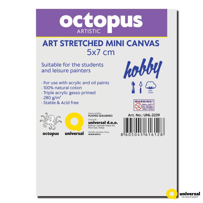 PLATNO SLIKARSKO OCTOPUS MINI 5x7cm HOBBY 280g UNL-2239 