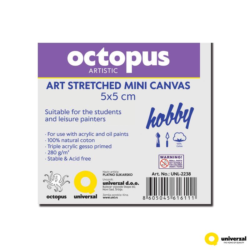 PLATNO SLIKARSKO OCTOPUS MINI 5x5cm HOBBY 280g UNL-2238 
