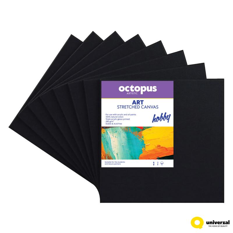 PLATNO SLIKARSKO OCTOPUS CRNO 15x20cm HOBBY 280g UNL-2242 