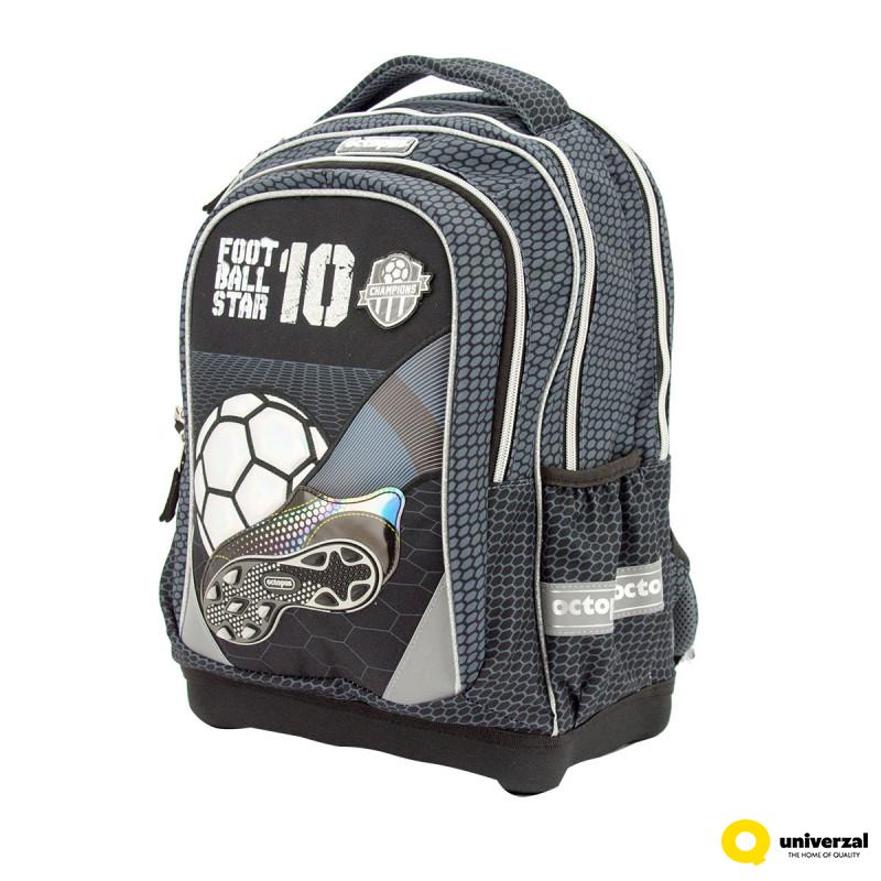 TORBA ŠKOLSKA ANATOMSKA OCTOPUS FOOTBALL GREY OET2420 