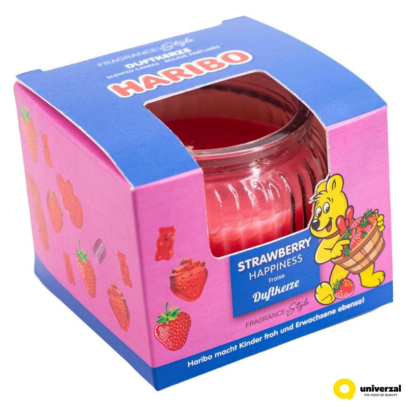 SVEĆA MIRISNA U POKLON KUTIJI 85g HARIBO STRAWBERRY HAPPINESS  A1679 