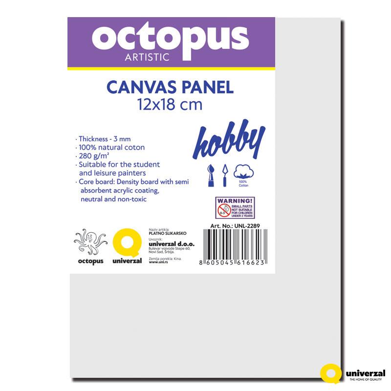 PLATNO SLIKARSKO PANEL OCTOPUS 12x18cm HOBBY 280g UNL-2289 