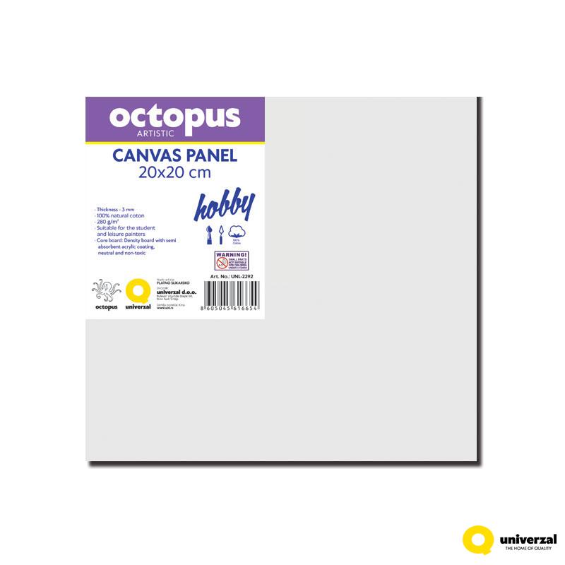PLATNO SLIKARSKO PANEL OCTOPUS 20x20cm HOBBY 280g UNL-2292 