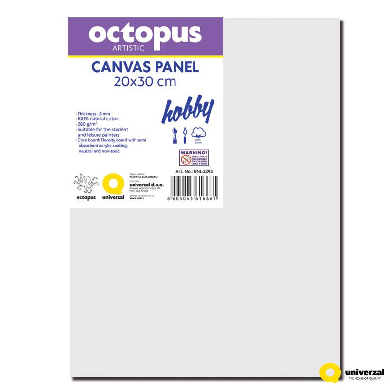 PLATNO SLIKARSKO PANEL OCTOPUS 20x30cm HOBBY 280g UNL-2293 