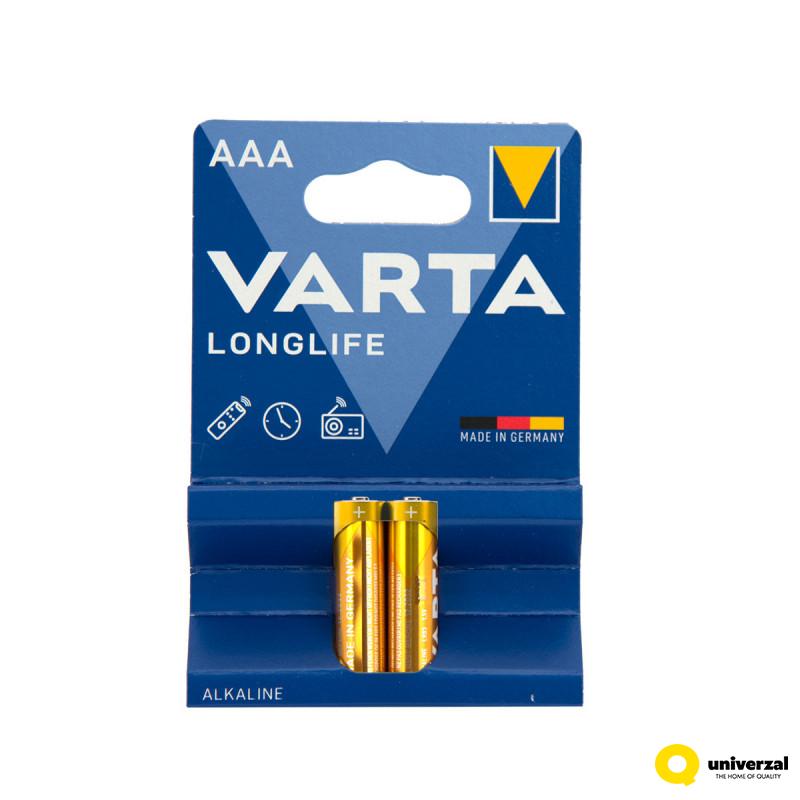 BATERIJE VARTA ALKALNA 2/1 LR03 1.5V LONGLIFE 