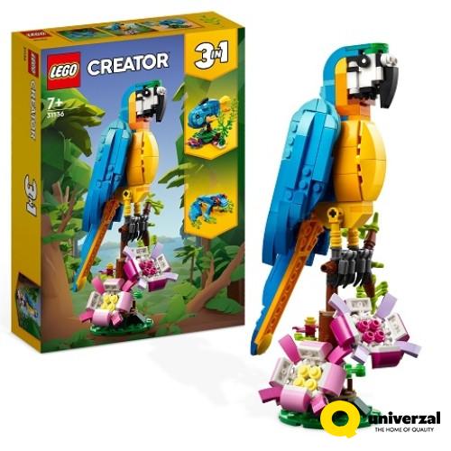 KOCKE LEGO CREATOR 31136 EXOTIC PARROT 