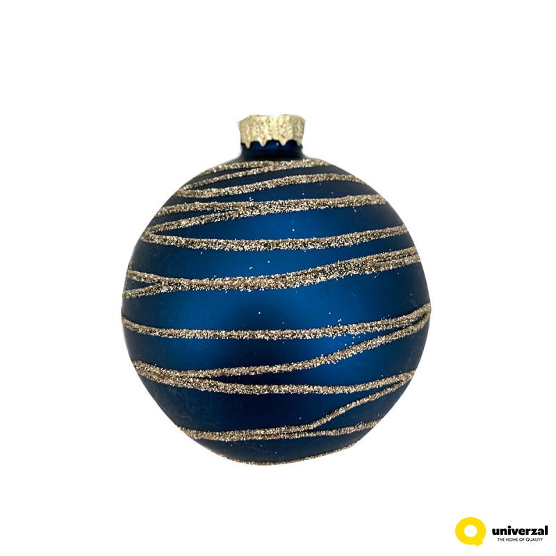 KUGLA NOVOGODIŠNJA STAKLENA 8CM UNL-10000 
