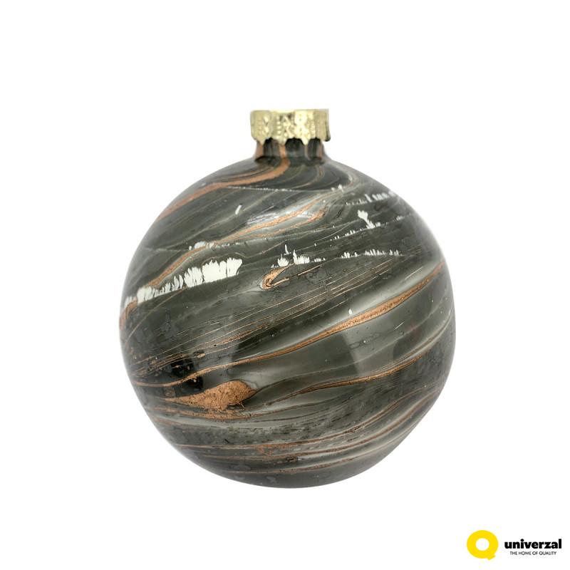 KUGLA NOVOGODIŠNJA STAKLENA 8CM UNL-10018 