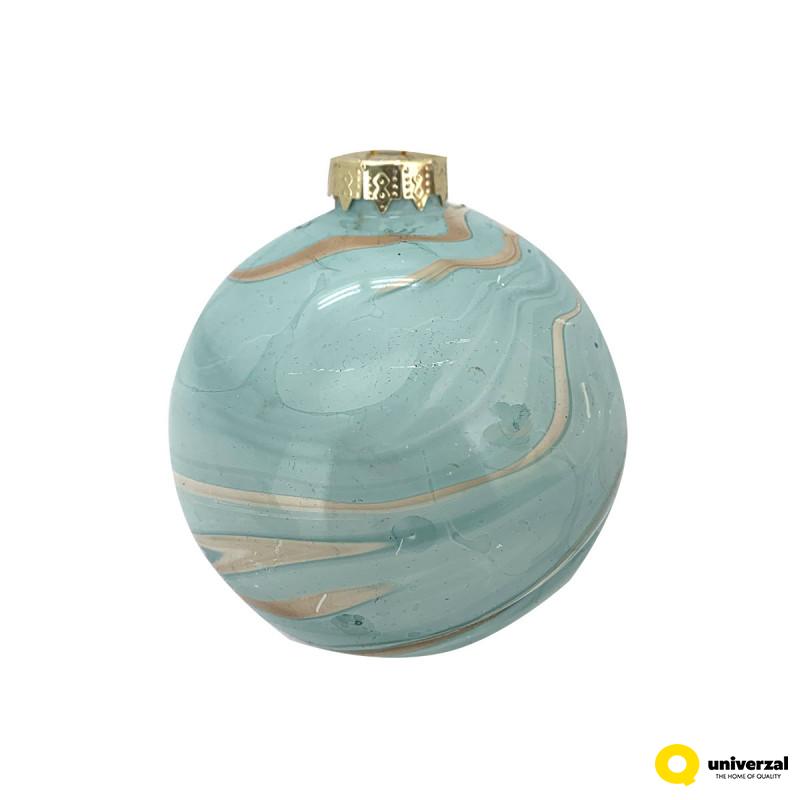 KUGLA NOVOGODIŠNJA STAKLENA 8CM UNL-10018 