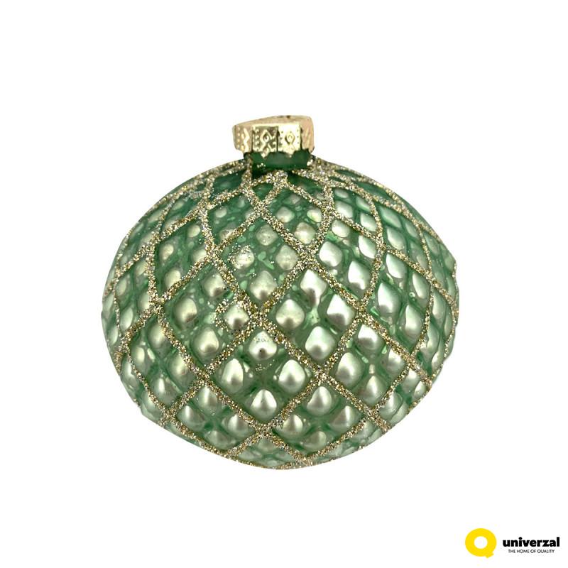 KUGLA NOVOGODIŠNJA STAKLENA 8CM UNL-10030 