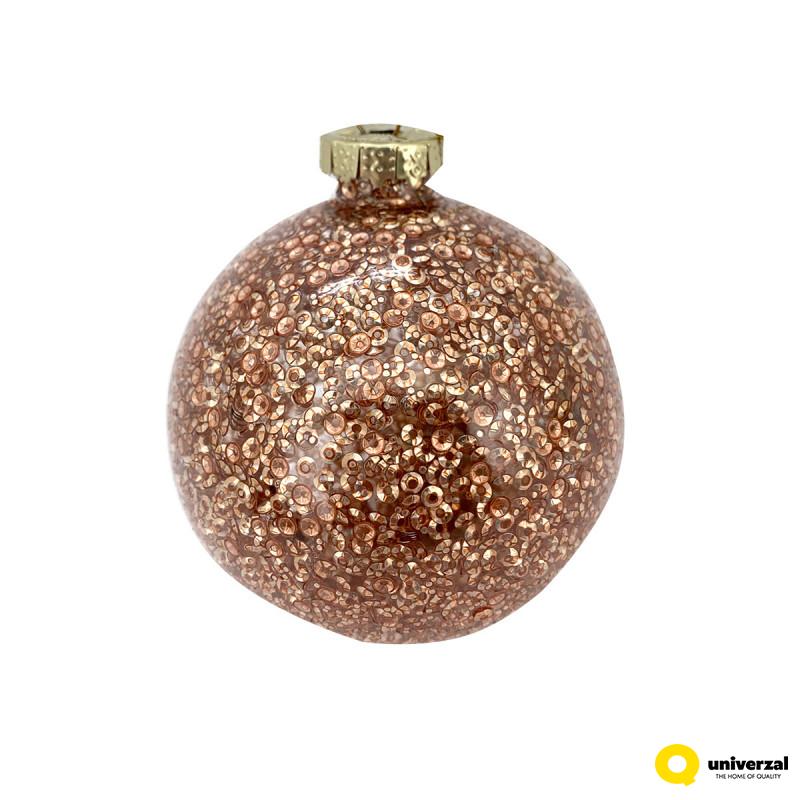 KUGLA NOVOGODIŠNJA STAKLENA 8CM UNL-10036 