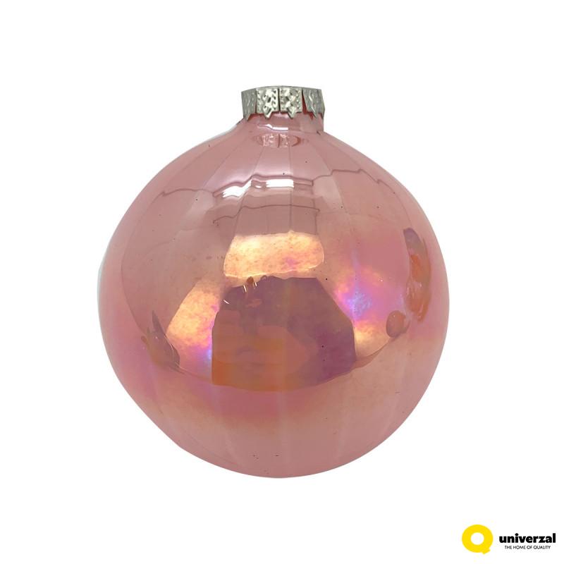 KUGLA NOVOGODIŠNJA STAKLENA 8CM UNL-10039 
