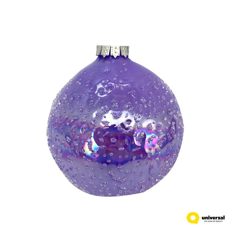 KUGLA NOVOGODIŠNJA STAKLENA 8CM UNL-10040 