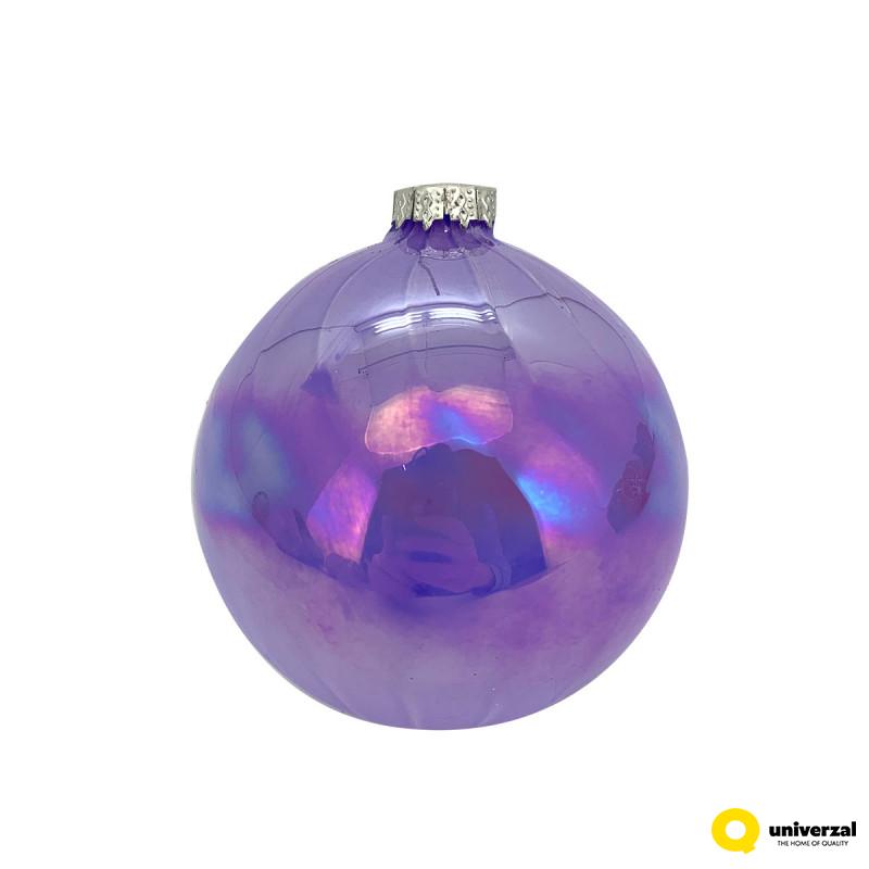 KUGLA NOVOGODIŠNJA STAKLENA 8CM UNL-10040 