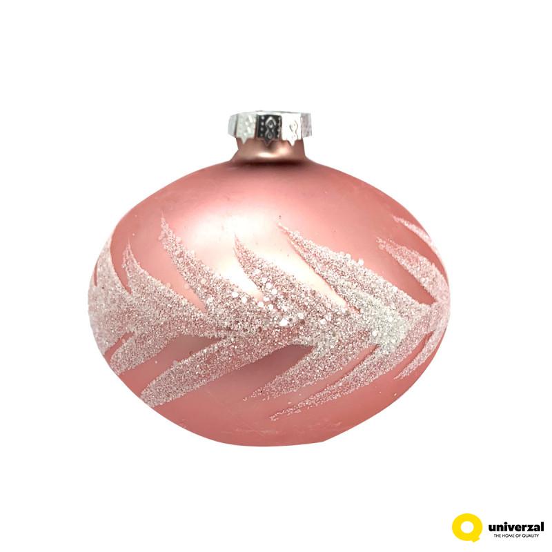 KUGLA NOVOGODIŠNJA STAKLENA 8CM UNL-10050 