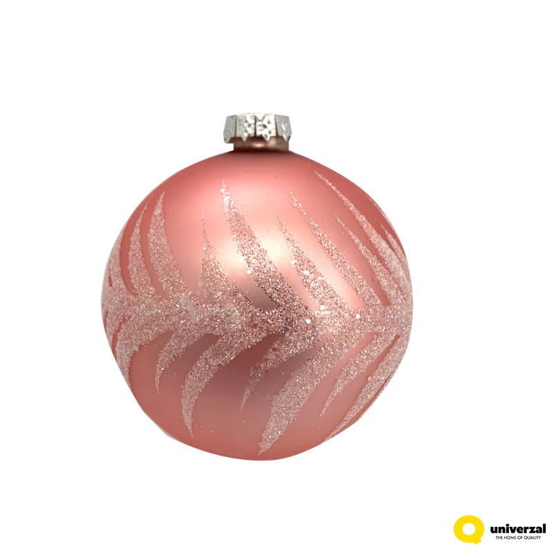 KUGLA NOVOGODIŠNJA STAKLENA 8CM UNL-10050 