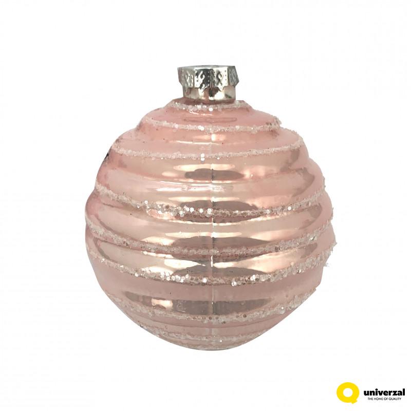 KUGLA NOVOGODIŠNJA STAKLENA 8CM UNL-10052 