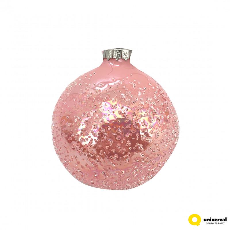 KUGLA NOVOGODIŠNJA STAKLENA 8CM UNL-10053 