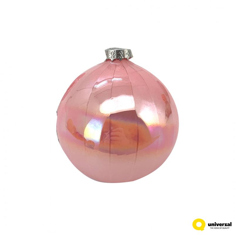 KUGLA NOVOGODIŠNJA STAKLENA 8CM UNL-10053 