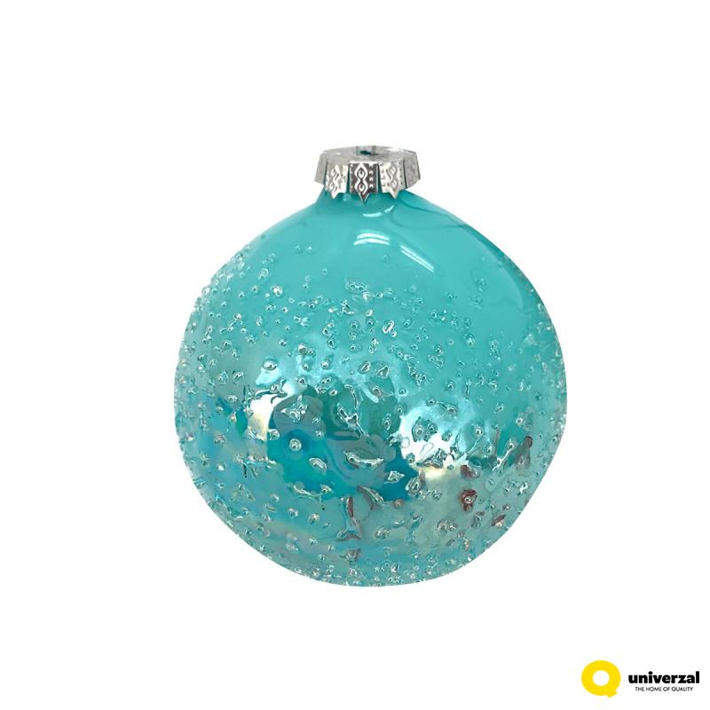 KUGLA NOVOGODIŠNJA STAKLENA 8CM UNL-10072 